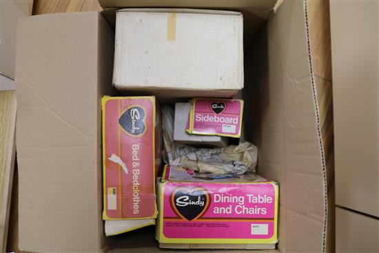 A collection of 1970s and later Sindy and Barbie boxed items